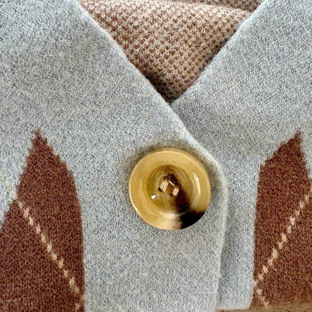 Haute Monde Beige and Light Blue Knitwear Skirt Sets - Picture 7 of 9